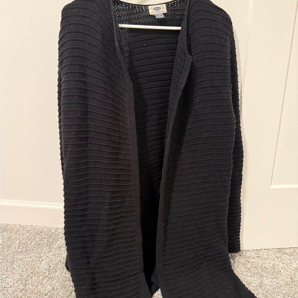 Old Navy Black Knit Cardigan Sweater